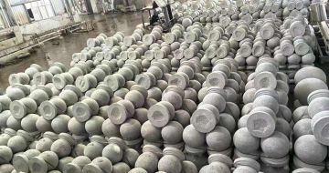 四川芝麻白圆球 石球 挡车球