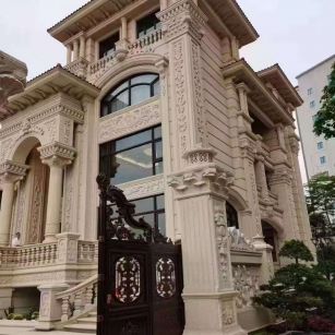 四川黄金麻别墅外墙异形定制