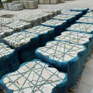 四川黄金麻冰裂纹 碎拼