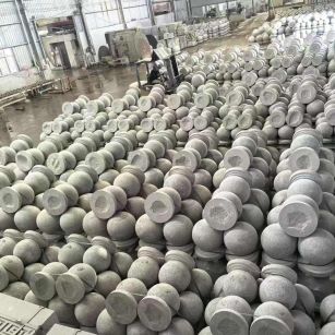 四川芝麻白圆球 石球 挡车球