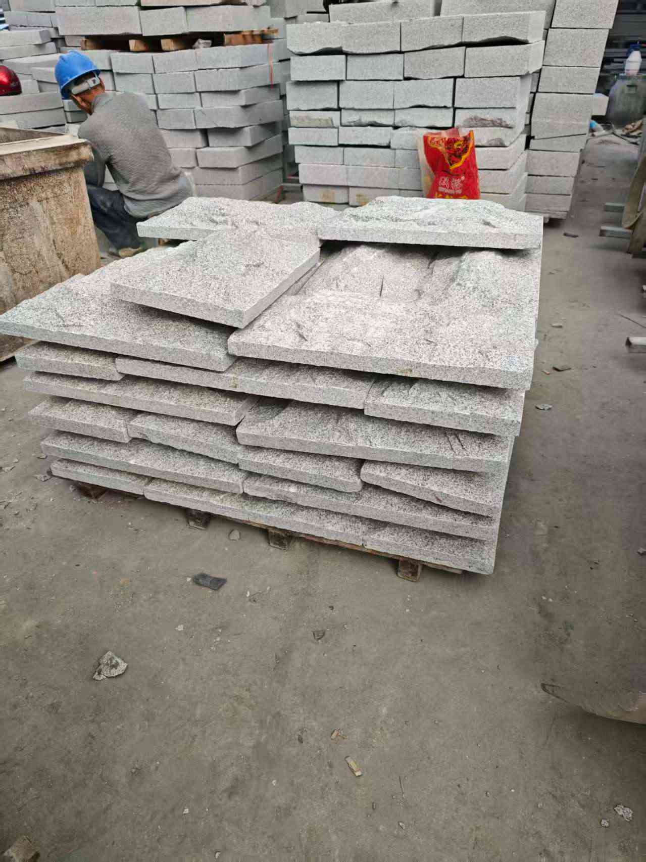 四川芝麻白蘑菇石，自然面